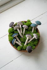Load image into Gallery viewer, Linen Fabric Mushroom Ornament
