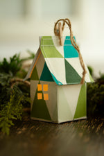 Load image into Gallery viewer, Holiday Fabric House Luminary
