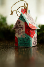 Load image into Gallery viewer, Holiday Fabric House Luminary
