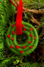 Load image into Gallery viewer, Wool Wreath Ornament
