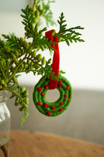 Load image into Gallery viewer, Wool Wreath Ornament
