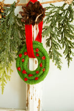 Load image into Gallery viewer, Wool Wreath Ornament
