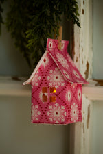 Load image into Gallery viewer, Holiday Fabric House Luminary
