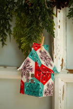 Load image into Gallery viewer, Holiday Fabric House Luminary
