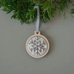 Load image into Gallery viewer, Hand embroidered holiday ornament
