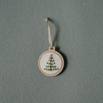 Load image into Gallery viewer, Hand embroidered holiday ornament
