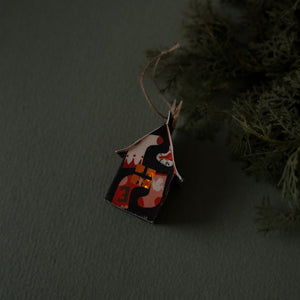 Holiday Fabric House Luminary