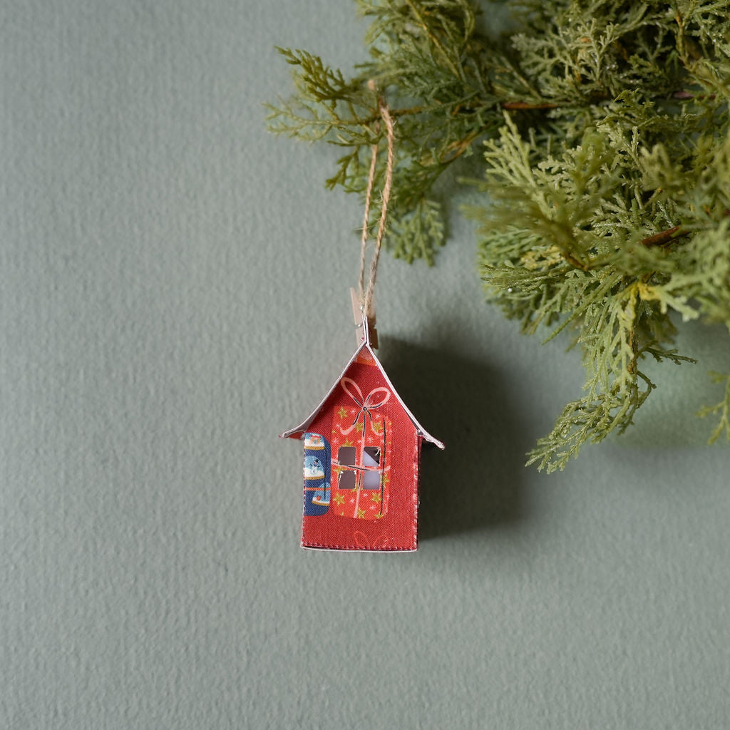 Holiday Fabric House Luminary
