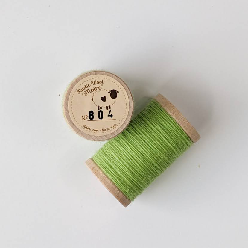Wool Embroidery Thread - Greens