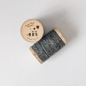 Wool Embroidery Thread - Blacks/Greys