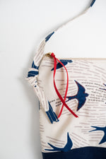 Load image into Gallery viewer, Cross Body Bag - Blue Swallows (PRE-ORDER)
