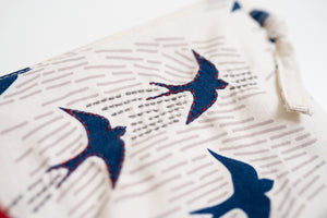 Cross Body Bag - Blue Swallows (PRE-ORDER)